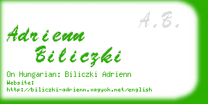 adrienn biliczki business card